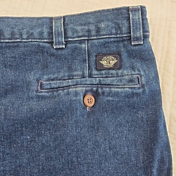 Vintage Dockers Jeans Men's 54x32 Pleated Denim High Rise 80s USA Made NWT NEW - Picture 5 of 16